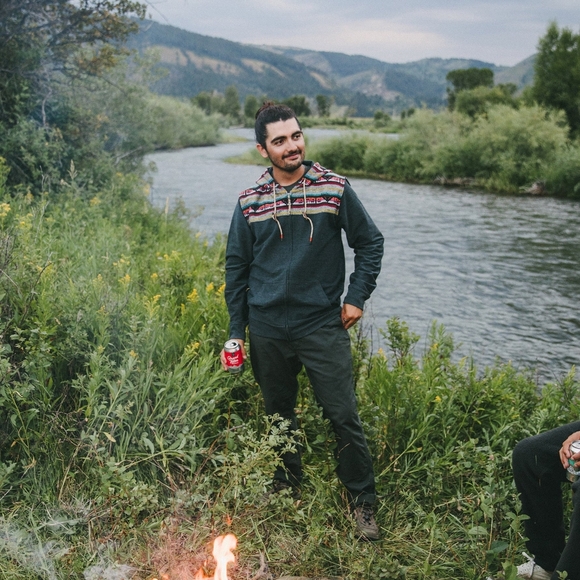 Howler Brothers Shaman Zip Up Hoodie Dark Green Heather Size L - Picture 7 of 7